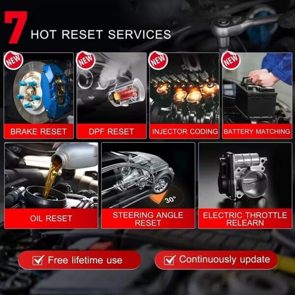 Launch CRP123X V3 64GB 4-System Diagnostic Scanner with 7 Reset Functions (Lifetime Free Updates)