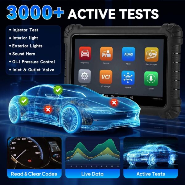 Autel MaxiSYS MS906 Max 2025 Upgraded MS906Pro Superior ECU Coding 40+ Services CAN FD & DoIP Auto Scan 2.0 Bi-Directional Control, Support ADAS