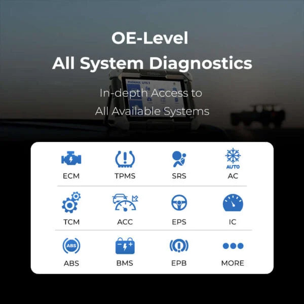 TopDon Phoenix Lite 3 | 168 Brand Diagnostic with ECU Coding