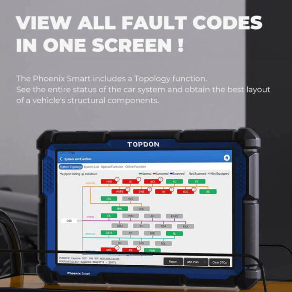 TopDon Phoenix Smart OE-Level Diagnostic Scan Tool with ECU Coding & J2534