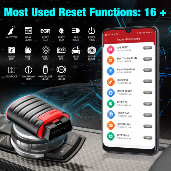 ThinkCar ThinkDiag Bi-Directional Bluetooth OBD2 Diagnostic Scanner Full-System 1 Year Free Software
