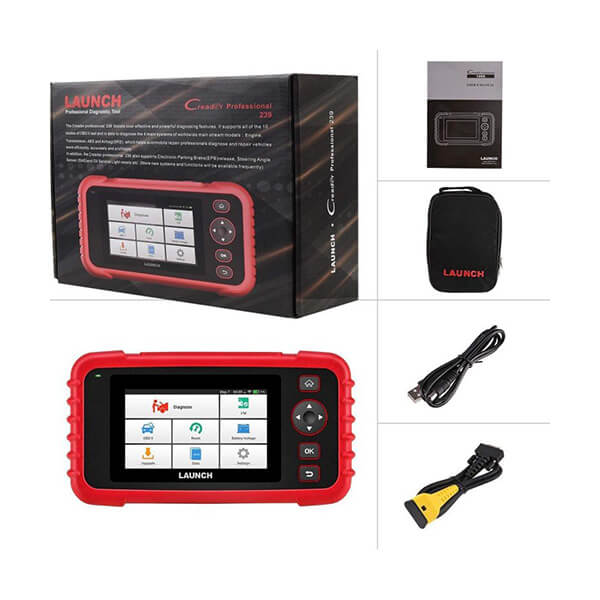 Launch Creader 239 | Advanced Professional Diagnostic Tool | Resets for SAS, BMS, EPB, etc. | Supports All 10 Test Modes for OBD II